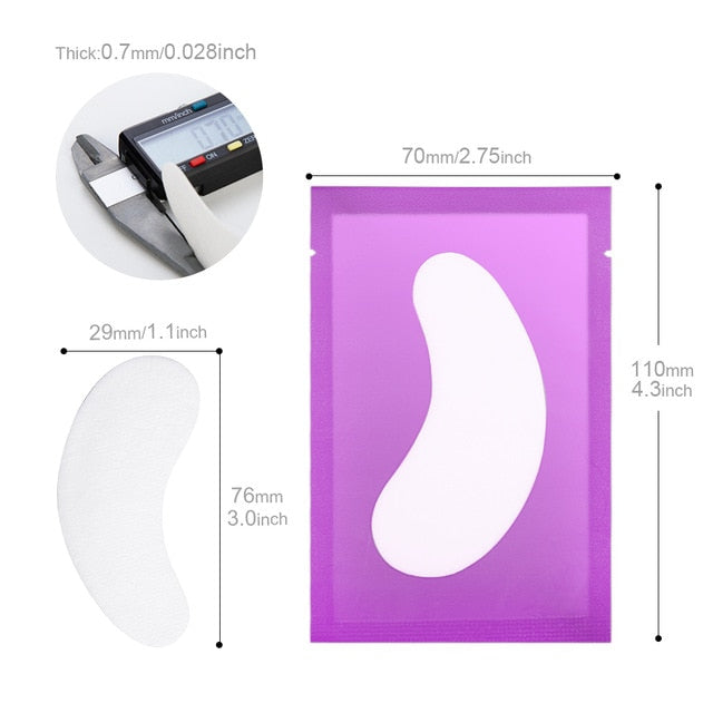 New Paper Patches Eyelash Under Eye Pads Lash (Pack Of 50)