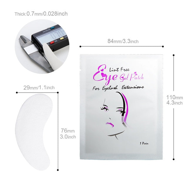 New Paper Patches Eyelash Under Eye Pads Lash (Pack Of 50)