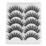 5 Pairs 2 Styles 3D  Eyelashes Fluffy Wispy Thick Lashes