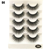 5 Pairs 2 Styles 3D  Eyelashes Fluffy Wispy Thick Lashes