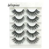5 Pairs 2 Styles 3D  Eyelashes Fluffy Wispy Thick Lashes