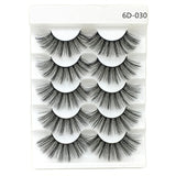 5 Pairs 2 Styles 3D  Eyelashes Fluffy Wispy Thick Lashes