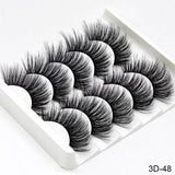 SEXYSHEEP 5Pairs 3D Mink Hair False Eyelashes Natural