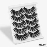 SEXYSHEEP 5Pairs 3D Mink Hair False Eyelashes Natural