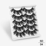 SEXYSHEEP 5Pairs 3D Mink Hair False Eyelashes Natural