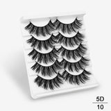 SEXYSHEEP 5Pairs 3D Mink Hair False Eyelashes Natural