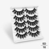 SEXYSHEEP 5Pairs 3D Mink Hair False Eyelashes Natural