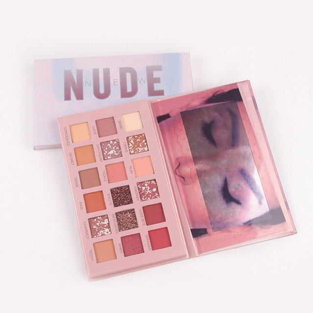 18 Color Nude Shining Eyeshadow Pearlescent Makeup