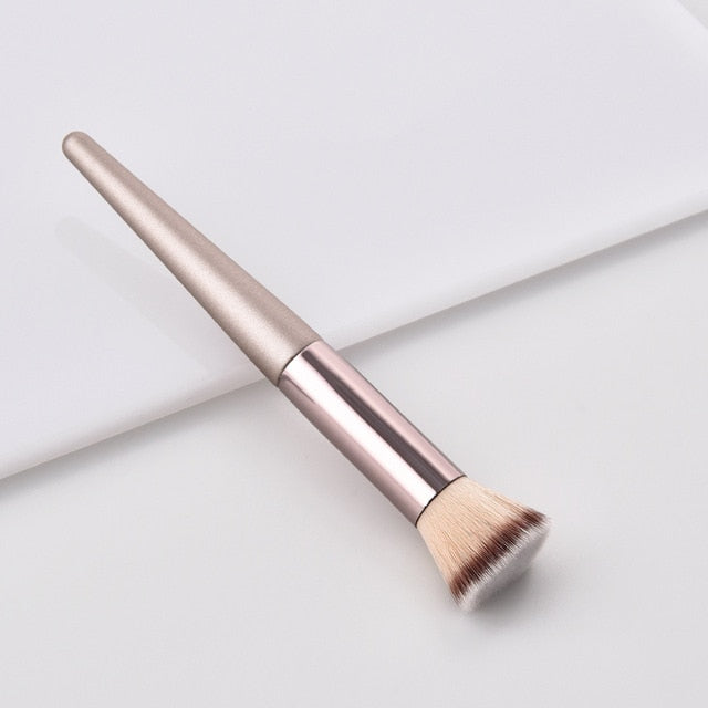 Luxury Champagne Makeup Brushes Set For Foundation