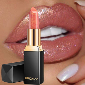 Brand Professional Lips Makeup Waterproof Shimmer Long Lasting Pigment Nude Lipstick