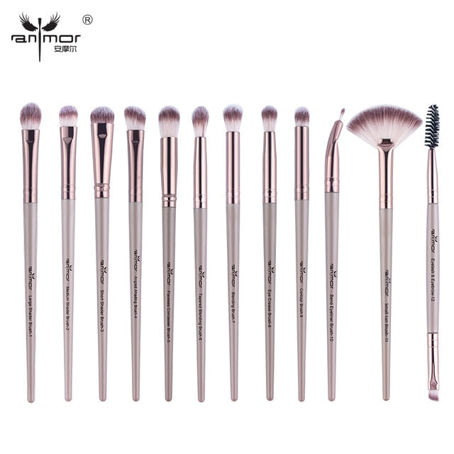 Anmor Makeup Brushes Set 3-12pcs/lot
