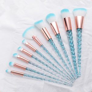 10pcs Unicorn Makeup Brushes Sets Women Beauty Glitter Make Up Brush Tools