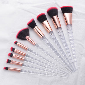 10pcs Unicorn Makeup Brushes Sets Women Beauty Glitter Make Up Brush Tools