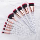 10pcs Unicorn Makeup Brushes Sets Women Beauty Glitter Make Up Brush Tools