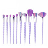 10pcs Unicorn Makeup Brushes Sets Women Beauty Glitter Make Up Brush Tools