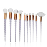 10pcs Unicorn Makeup Brushes Sets Women Beauty Glitter Make Up Brush Tools