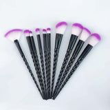 10pcs Unicorn Makeup Brushes Sets Women Beauty Glitter Make Up Brush Tools