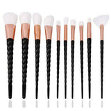 10pcs Unicorn Makeup Brushes Sets Women Beauty Glitter Make Up Brush Tools