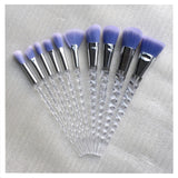 10pcs Unicorn Makeup Brushes Sets Women Beauty Glitter Make Up Brush Tools