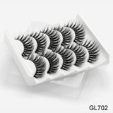 SEXYSHEEP 5Pairs 3D Mink Hair False Eyelashes Natural