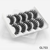 SEXYSHEEP 5Pairs 3D Mink Hair False Eyelashes Natural