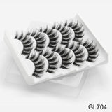 SEXYSHEEP 5Pairs 3D Mink Hair False Eyelashes Natural