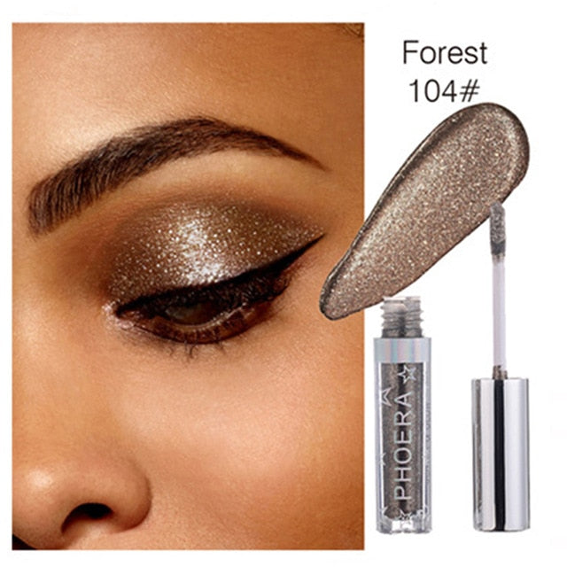 Metallic Diamond Palette Eyeshadow Pearly Waterproof Liquid Eyeshadow Glitter