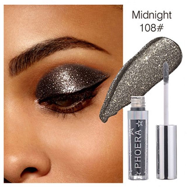 Metallic Diamond Palette Eyeshadow Pearly Waterproof Liquid Eyeshadow Glitter