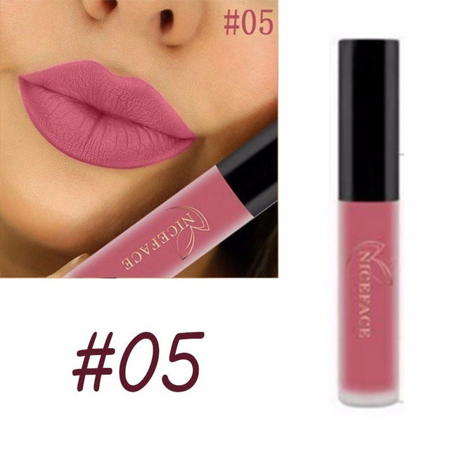 24 Color Liquid Lipstick Matte Long Lasting Makeup Lips Red Matt Nude