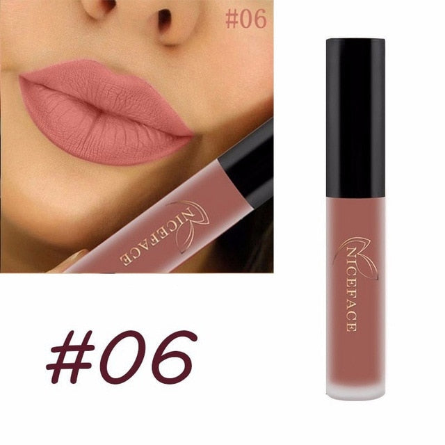 24 Color Liquid Lipstick Matte Long Lasting Makeup Lips Red Matt Nude