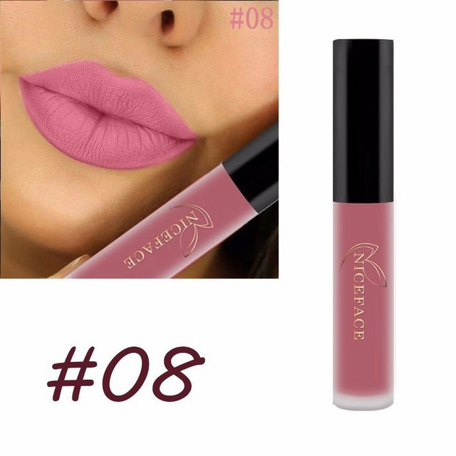 24 Color Liquid Lipstick Matte Long Lasting Makeup Lips Red Matt Nude